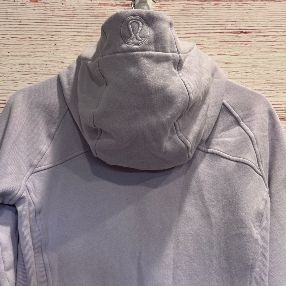 Lululemon Scuba Hoodie Light Cotton Fleece in Lavender Dew Sz 8 - Picture 13 of 15